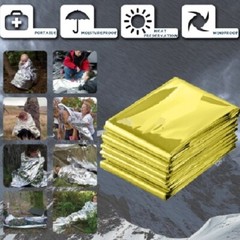 8Pc Medical Emergency Thermal Blanket Mylar Trauma Military Survival Safety Gold