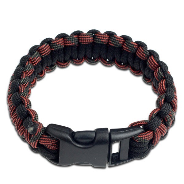 Paracord Survival Bracelet 9″- Black / Digital Camo BR-RC **NEW**