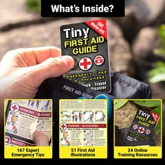 Tiny Survival, Disaster & First Aid Guide – Pocket Emergency Preparedness Han…