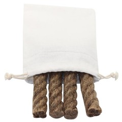 Exploration Gadget Inc. Emergency Fire Starter with Weatherproof Fat Rope Brown