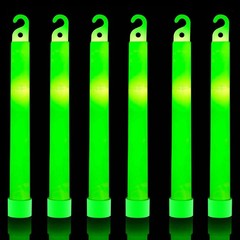 32 Ultra Bright 6 Inch Large Green – Chem Lights Sticks with 12 H