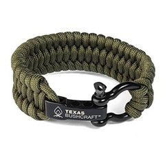 Firecraft Cord Survival Bracelet – Paracord Bracelet L (7-8″ wrist) Army Green