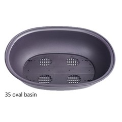 Flowerpots Plastic Imitation Purple Clay Plants Pots Garden Bonsai Pot Trays