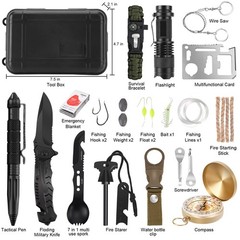 Gifts for Men Dad Husband Teenage Boy, Survival Kit 28 in 1, Survival Gear To…