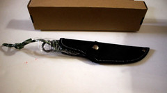 PARACORD LANYARD KNIFE GREEN 4″ BLADE