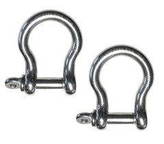 Forged Bow Shackle 5/16 Inch 8mm 316 Stainless Steel Marine Grade Rig 2 PCS