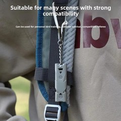 Double Pipe Whistle Pendant Keychain Decibel Portable Emergency Camping Tool