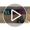 LUCORB Large Digital Gym Timer Wall Clock Interval Training Stopwatch Remote
