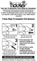 Tick Key First Aid New Tick Removal Device PN-81002