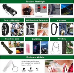 Survival Kit And First Aid Kit 142 Pieces Of Surviaval Equipments