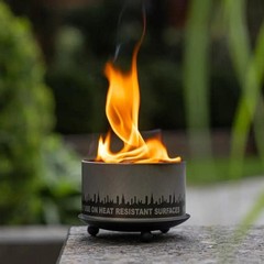 Black Iron Trivet Candle Holder with Ball Feet for Outdoor Decor