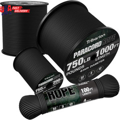 Paracord Rope 750 Lb – 1000Ft / 500Ft / 200Ft / 100Ft 5/32″ Parachute Cord 4MM 1