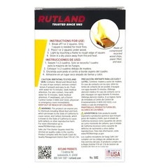 Rutland Safe Lite Fire Starter Squares – Heavy Charcoal Starters for 24 Count