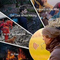 Bear Bell for Hiking | Hiking Essentials for Bear Bell with Survival Whistle