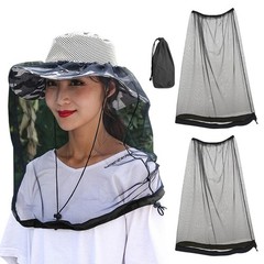 Mosquito Head Net 2 Pack Extra Fine Mesh Insect Bug Fly Protection Hat