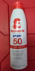 New Redneck Sunscreen Sport SPF 50 Broad Spectrum Water Resistant 6 oz spray
