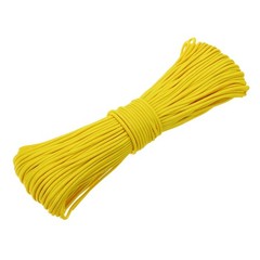550lb Paracord Rope 200ft, 4mm Tent Rope 7-Strand Core Camping Cord Yellow