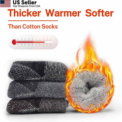Busy Socks Merino Wool Large-X-Large, 3 Pairs Dark Grey+light Grey+brown