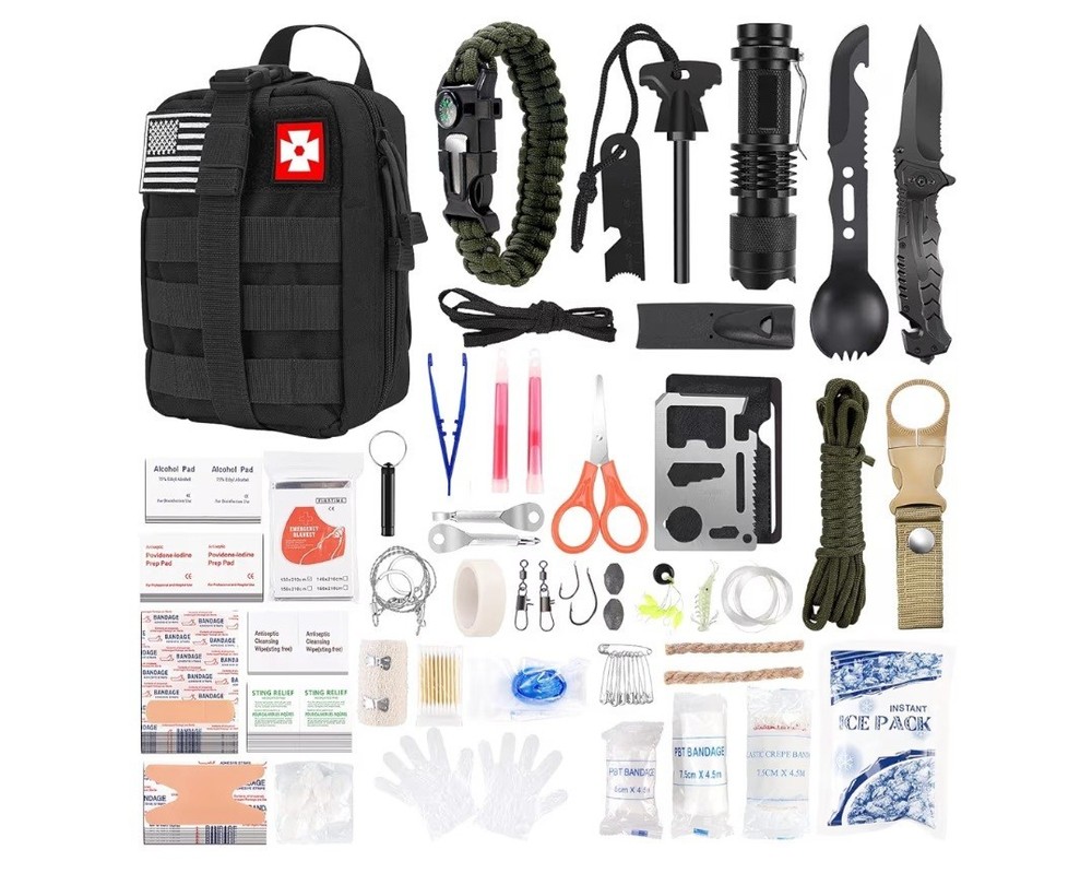 Gifts for Man Dad Husband, 210 PCS Survival First Aid kit, Professional Survival