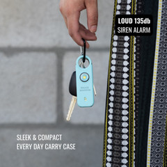 Police Magnum Personal Safety Alarm siren & Flip Top Pepper Spray Combo- Teal