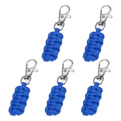 Paracord Zipper Pull, Polyester Zipper Pulls Replacement 5 Pcs & Dark Blue