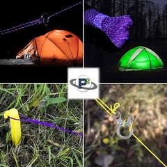1.8mm Fluorescent Reflective Guyline Tent Rope Cord Camping Paracord