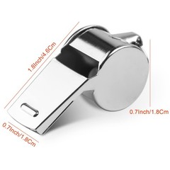 Professional Stainless-Steel Whistles with Lanyards Loud Crisp Sound Whistle