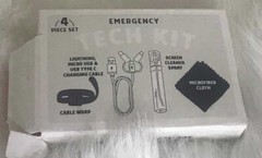 Kikkerland•Emergency Tech Kit•4pc Set•Lightning Micro USB& USB C Cable• lot of 4