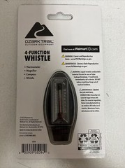 Ozark Trail 4-Function Whistle-thermometer, Magnifier, Compass, Whistle- New