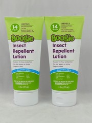 Lot Of 2 Boogie Insect Repellent Lotion For Mosquitoes Ticks and Flies