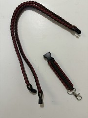 Heavy Duty Braided 550 Paracord 21” Neck Lanyard Keychain Men Women Outdoor/Work