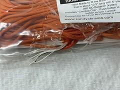 Tough-Grid 550lb Paracord 100ft Neon Safety Orange NO COMBAT CLIP