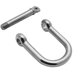 316 Stainless Steel Wide D Shackle, 1/2″, 3/8″, 5/16″, 1/4″, Clevis Anchor Sh…