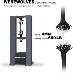 650lb Paracord/parachute Cord – 9 Strand Paracord Rope – 100′, 200′ Spools of Pa
