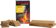 Rutland Safe Lite Fire Starter Squares – Heavy Charcoal Starters for Fireplace,