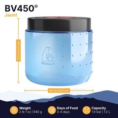 BearVault BV450 Jaunt Portable Bear Canister for Backpacking – Medium