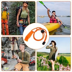 Survival Whistles with Adjustable Reflective Lanyard Emergency Plastic Whistle