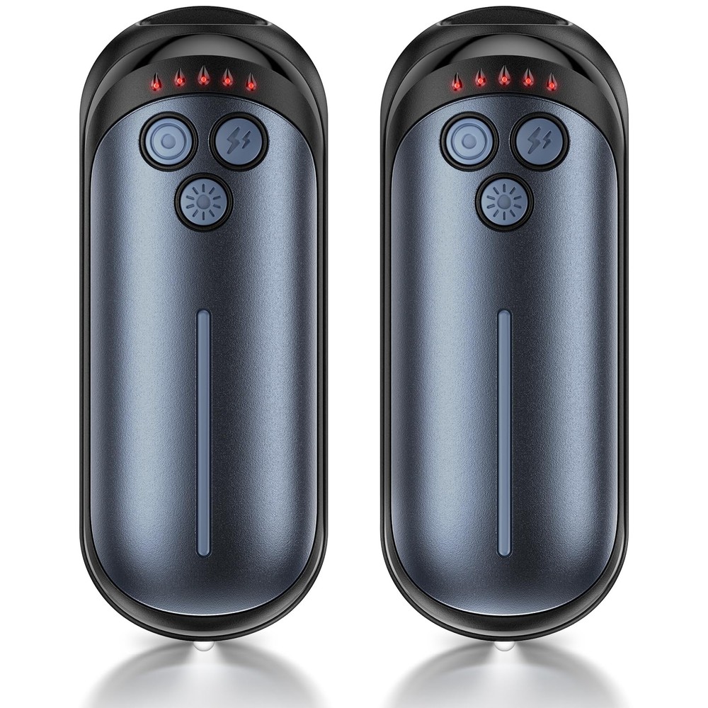 DeeKom Rechargeable Hand Warmers 2 Pack, 6000mAh Electric Warmer Blue