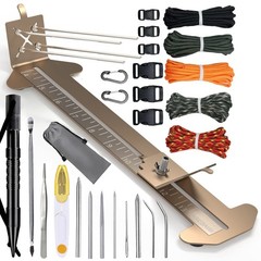 Paracord Bracelet Jig Kit with Knotters Tool Marlin Spike Paracord FID Set La…