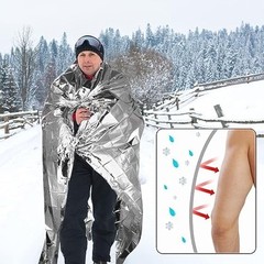 Emergency Mylar Thermal Blankets -Space Blanket Survival Kit Camping Blanket