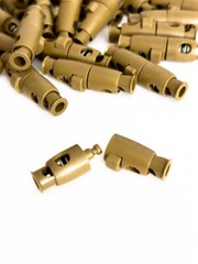 ITW Nexus Double Hole Rotating Detachable Cordloc Cord Lock Stopper Coyote Brown