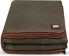 Military Wool Blanket 95% Wool Washable Perfect Outdoors Picnics Travel Car &