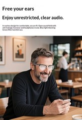 Bluetooth smart glasses multi-functional, UV protection, AI translation