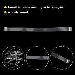 50 Pcs Clear Rubber Bands 200x5mm (Perimeter x Width) 200*5MM, transparent