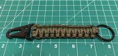 2 Pcs Survival Military Paracord Keychain Lanyard