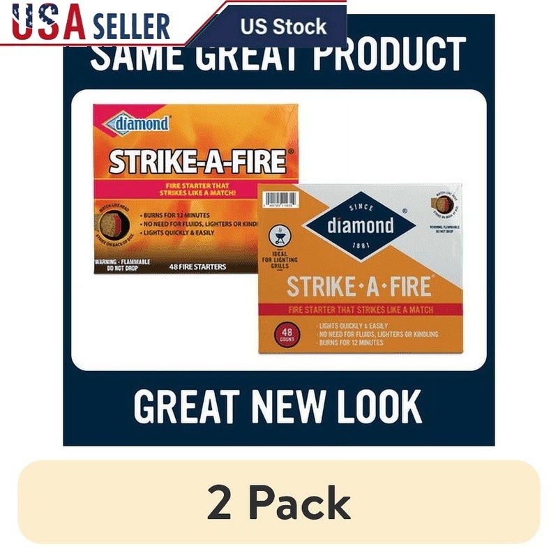 Fire Starters 48 Count Strikes Like Match 12 Minute Burn Indoor Outdoor Use