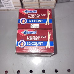 Greenlight Diamond Strike On Box Small Wooden Penny Kitchen Matches 320 Count