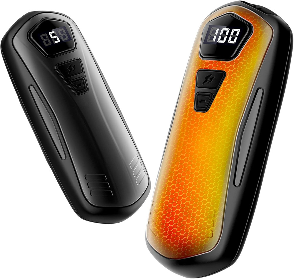 Hand Warmer Electric Set of 2 Pocket Warmer Reusable with 6000Mah 5 Heating