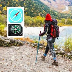 Paracord Survival Bracelet-Length Adjustable,Loud Whistle Emergency Compass