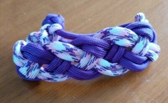 Handmade Carrick Bend Paracord Bracelet Adjustable 5 1/2″ – 6 1/2″ made in USA